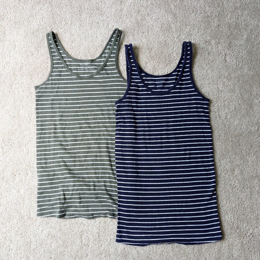 Motherhood Maternity | Two Striped Maternity Tank Tops